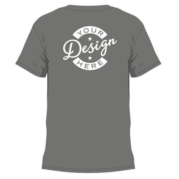 TShirt Custom Print Cotton T-shirt Tee Full Colour Design, Photo, Brand or Logo (back + arm print)