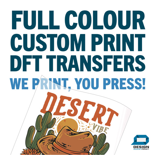DTF Transfers Custom Printed A5 A4 A3 Metre & Half Metre 1m