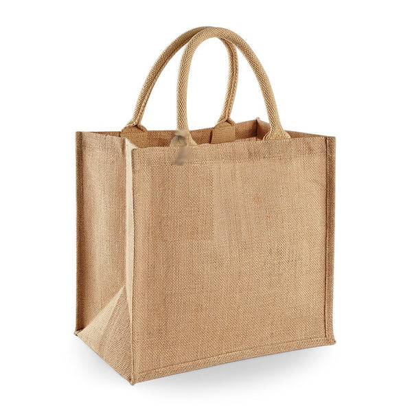 Custom Printed Jute Bag Shopper Full Colour Design, Photo, Brand or Logo