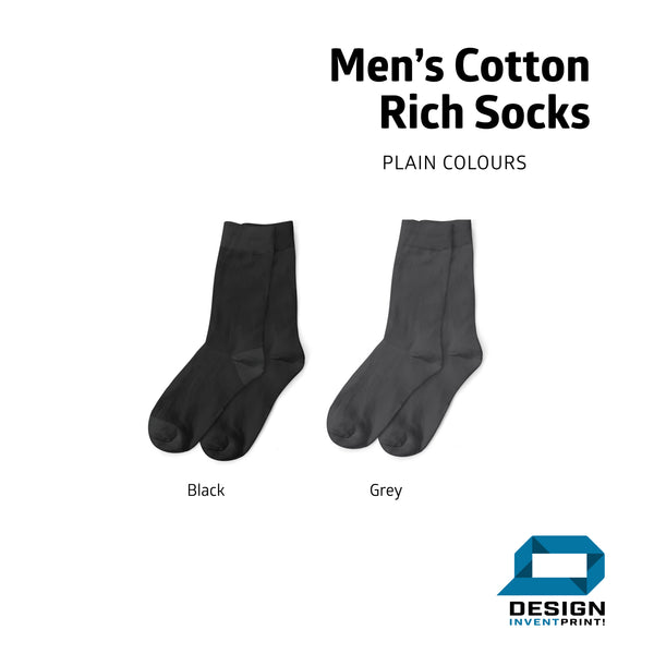 Custom Print Mens Socks Full Colour Print Size 6 to 11