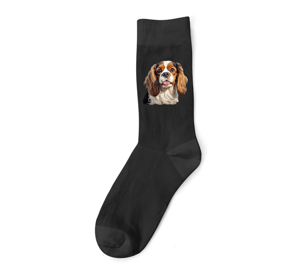 Cavalier King Charles Spaniel Dog DTF Transfer Gift Iron On Transfer Do it Yourself Heat Press for Clothing T Shirt Any Material Long Lasting (KCCS045)