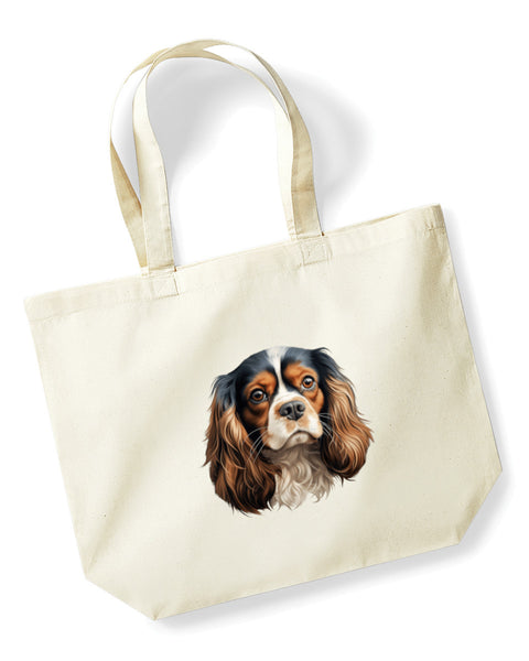 Cavalier King Charles Spaniel Dog DTF Transfer Gift Iron On Transfer Do it Yourself Heat Press for Clothing T Shirt Any Material Long Lasting (KCCS044)
