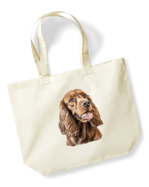 English Cocker Spaniel Dog DTF Transfer Gift Iron On Transfer Do it Yourself Heat Press for Clothing T Shirt Any Material Long Lasting (ECOCKS013)