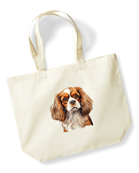 Cavalier King Charles Spaniel Dog DTF Transfer Gift Iron On Transfer Do it Yourself Heat Press for Clothing T Shirt Any Material Long Lasting (KCCS028)