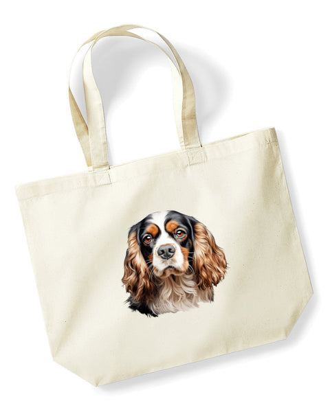 Cavalier King Charles Spaniel Dog DTF Transfer Gift Iron On Transfer Do it Yourself Heat Press for Clothing T Shirt Any Material Long Lasting (KCCS046)